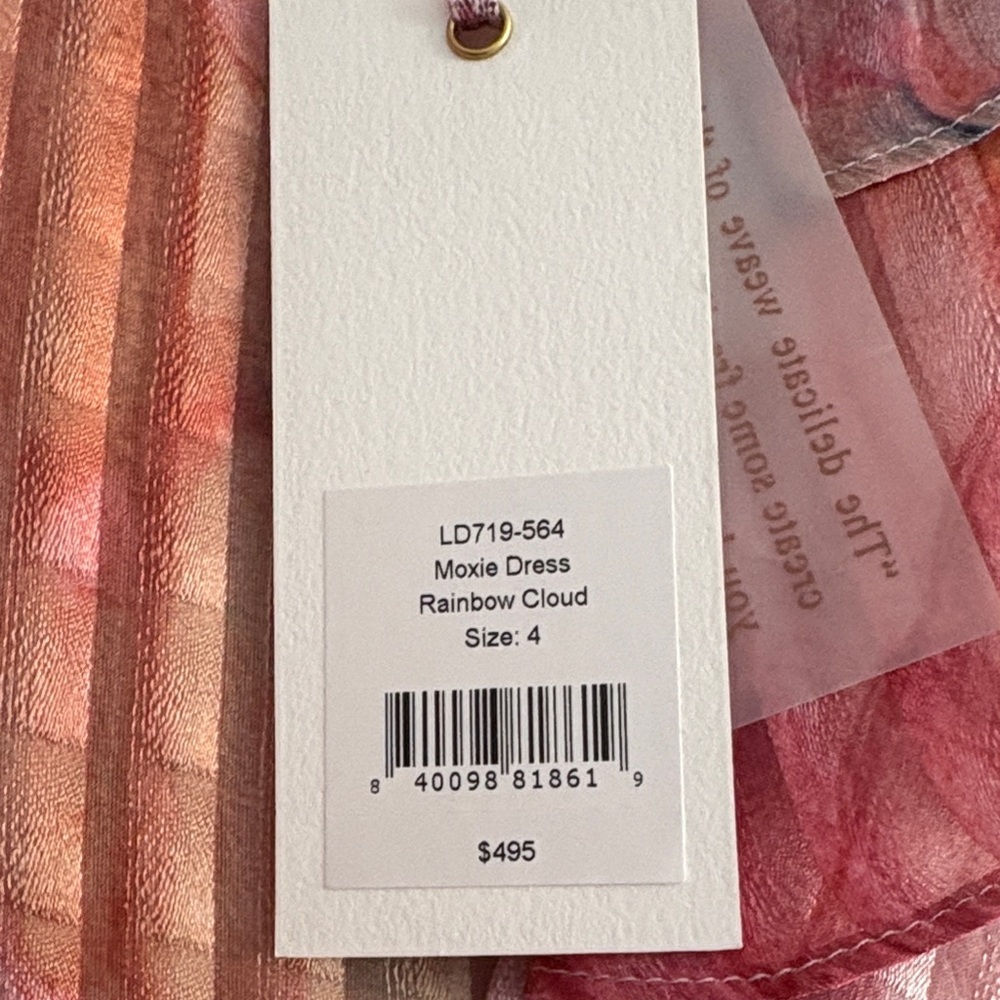 LoveShackFancy Pink Multi Ruffled Mini Dress - Picture 3 of 9